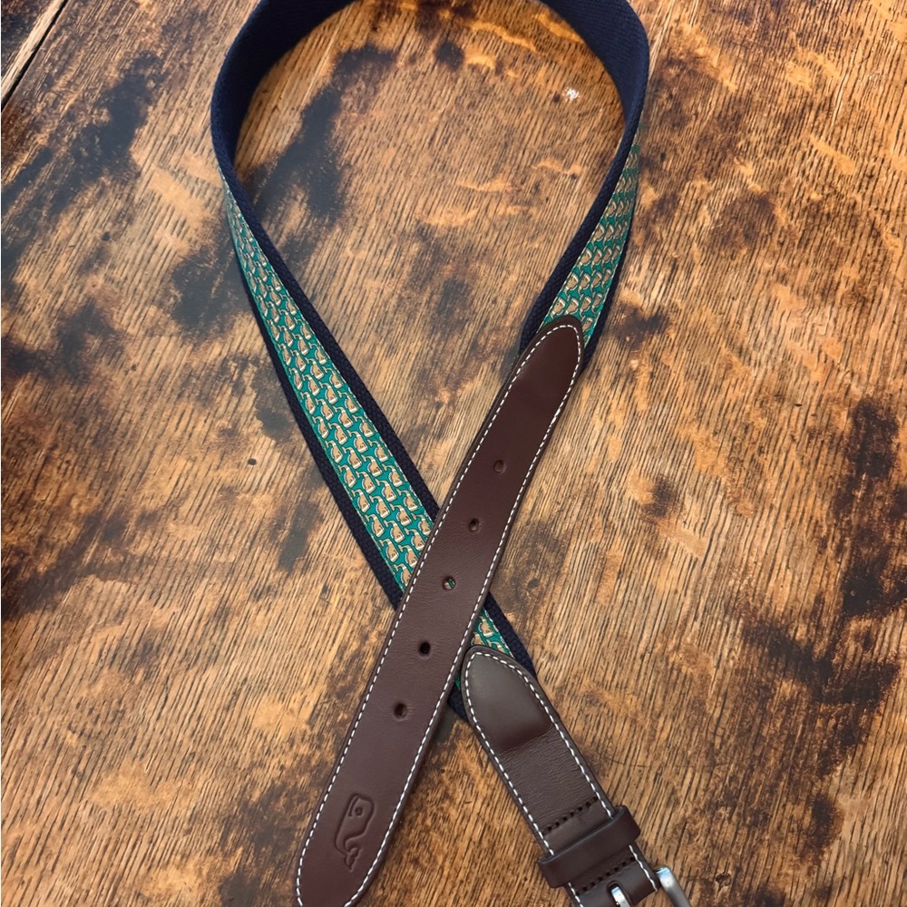 Vineyard Vines- Football Design Belt